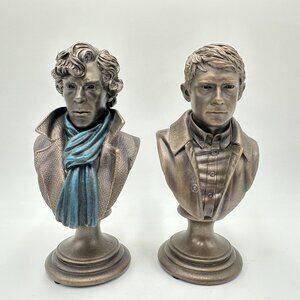 6" Sherlock Holmes and 6" Dr. Watson Mini Busts / BBC Hartwood Films 2014